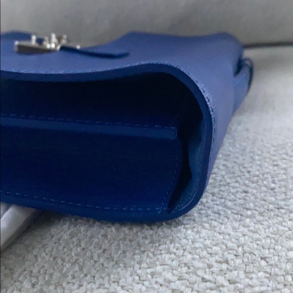 Jean Rousseau Blue Calf Leather Briefcase - Picture 10 of 16